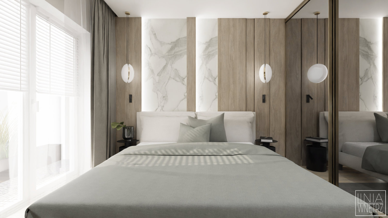 sypialnia-elegancka-klasyczna-szlachetne-materialy-drewno-marmur-projekt-linia-wnetrz-slaskie
